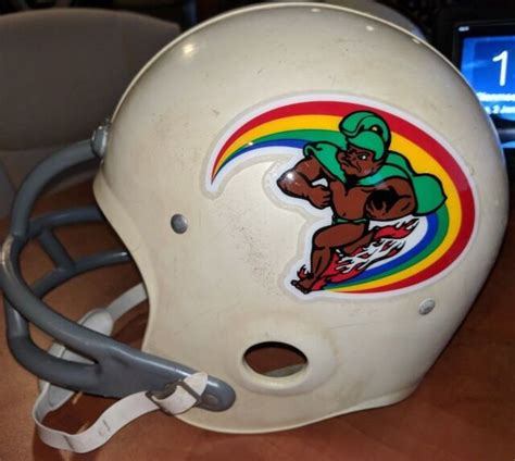 Hawaii Rainbow Warriors University Vintage 1976 Rawlings Football Helmet old | eBay