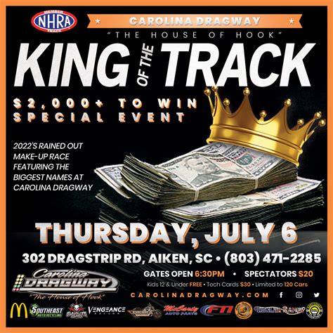 Events for October 2024 – Carolina Dragway "The House of Hook" in Aiken, SC