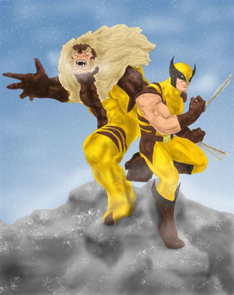 Wolverine and Sabertooth by Patryks00 on DeviantArt