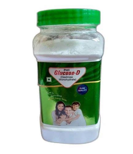 PHC 500 gm Glucose D Powder, Treatment: Dehydration, Packaging Type: Jar at Rs 45 in Indore