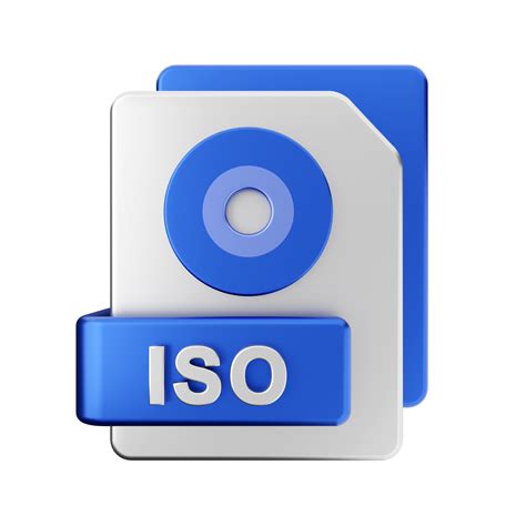 3d iso file icon illustration 22360452 PNG