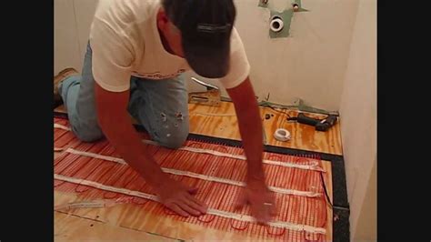 Installing Electric Radiant Floor Heating Under Tile | Viewfloor.co