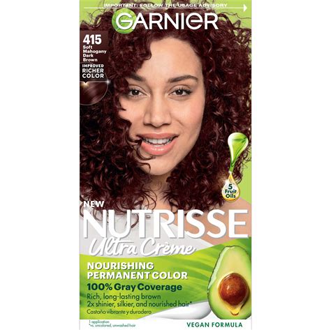 Buy GarnierHair Color sse Nourishing Creme, 415 Soft Mahogany Brown (Raspberry Truffle ...