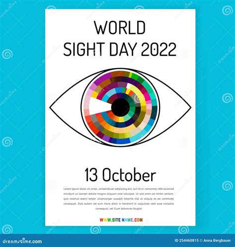 World Sight Day Poster. Vertical Vector Illustration Stock Vector - Illustration of ...