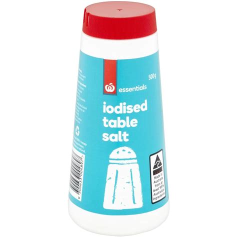 Essentials Iodised Table Salt Drum 500g | Woolworths