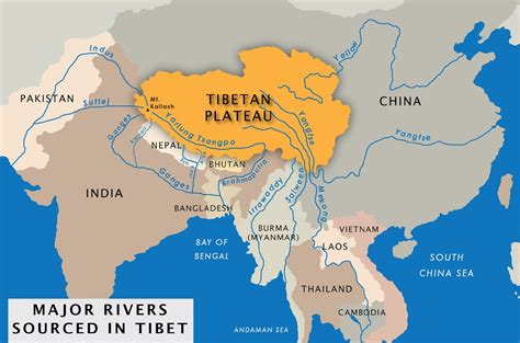 Top 6 Rivers Rising From Tibetan Plateau