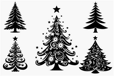 Christmas Tree Silhouette Design Graphic by Creative shirts · Creative ...