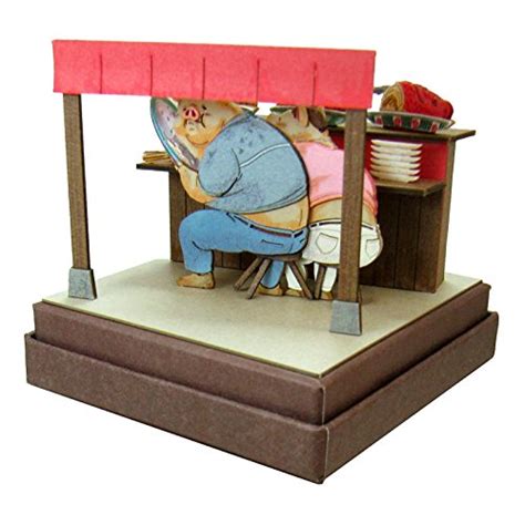 Studio Ghibli Mini Spirited Away Parents Turned into Pigs Paper Craft — akibashipping