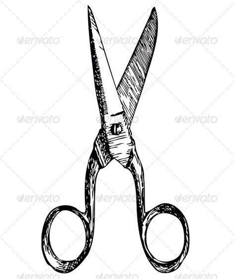 Antique Scissors | Scissors tattoo, Vintage tattoo art, Scissors drawing