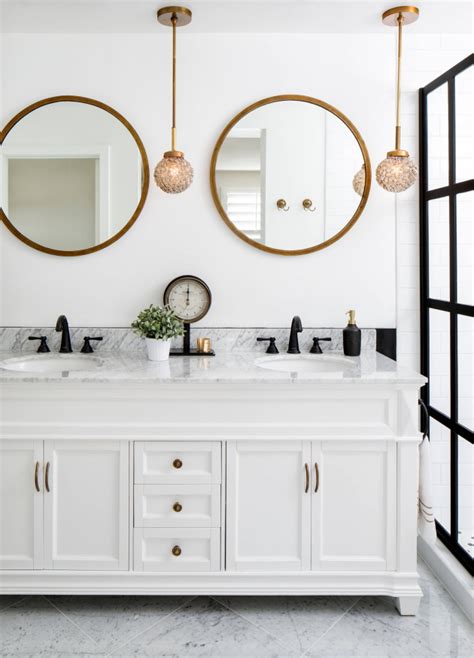 Bathrooms With Round Vanity Mirrors - The Interior Collective ...