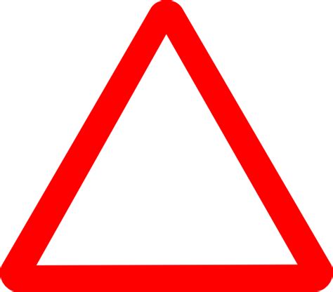 Red Warning Triangle Clip Art at Clker.com - vector clip art online ...