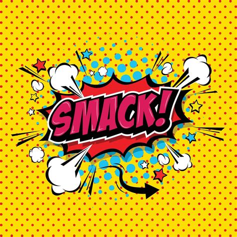 Smack Comic Speech Bubble Cartoon art and illustration vector file ...