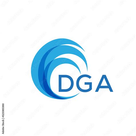 DGA letter logo. DGA blue image on white background. DGA Monogram logo ...