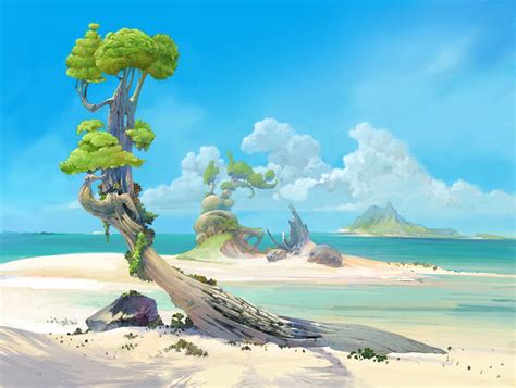 beach, Branislav Perkovic on ArtStation at https://www.artstation.com ...