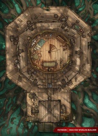 The "crow's nest archive" treehouse map [OC] : dndmaps in 2021 | Fantasy map, Dungeon maps, D d maps