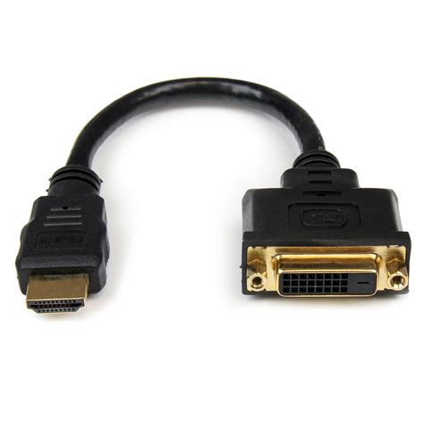 Amazon.com: 8in HDMI to DVI-D Video Cable Adapter - HDMI Male to DVI ...