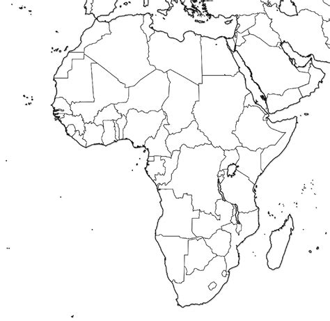 blank map of africa | of the continent filling in as many names of countries | Africa ...