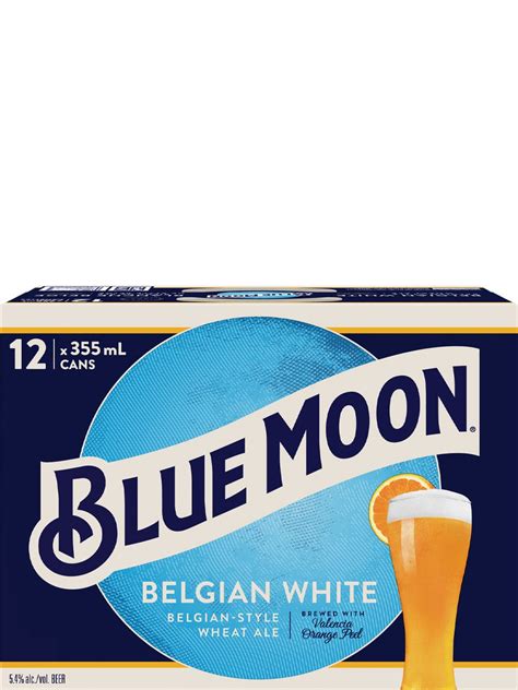 Blue Moon Belgian White 12 Pack Cans - Available at South Park Liquor