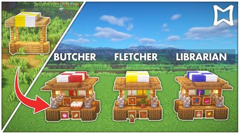 Minecraft Tutorial: Village Market Stall Transformation