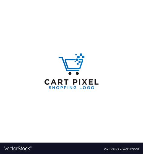 Shopping cart logo design template Royalty Free Vector Image