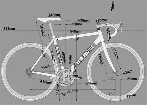 Frame geometry for a road bike. For any cyclist interested in the #bike more than the #cycling ...