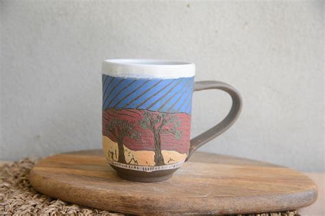 Joshua Tree Coffee Mug/ Handmade Ceramic Mug With Joshua Tree - Etsy