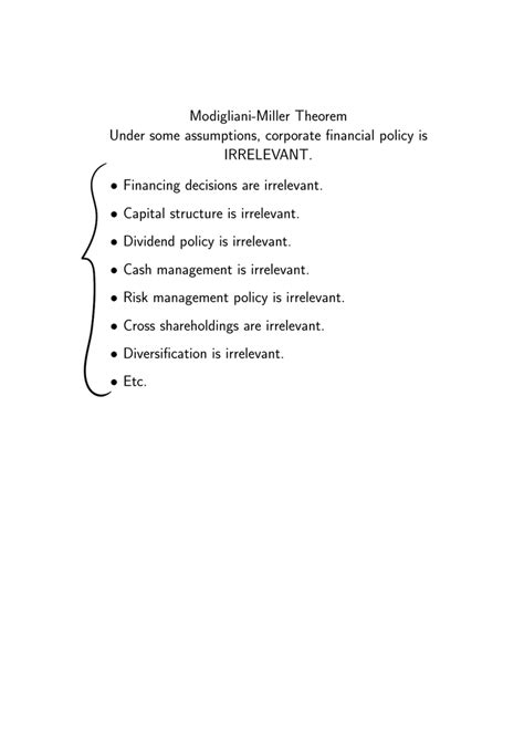 😍 Modigliani miller theorem. COST & MANAGEMENT ACCOUNTANTS: Modigliani. 2019-01-24