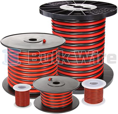 Red/Black Bonded Zip Cord Easy ID Low Voltage Cable | Bulk Wire