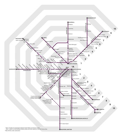 Commuter Rail Fare Zones | Commuter Rail Fares | MBTA