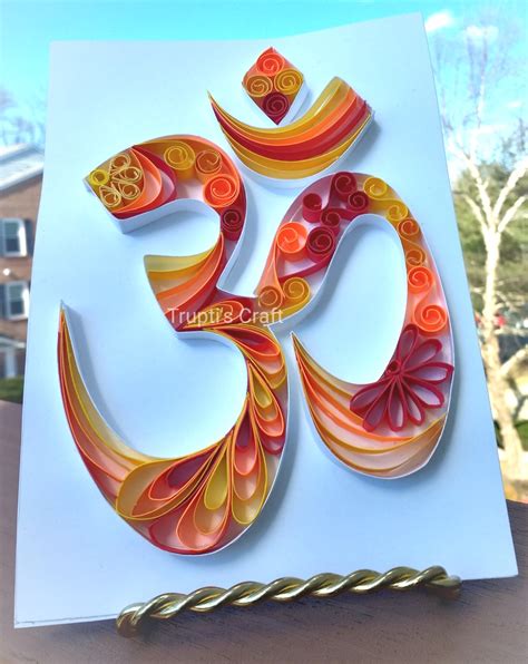 Trupti's Craft: Paper Quilling Om ॐ Wall Frame/Wall Art/Home Decor/Wall Decor/Office Decor/Gift ...