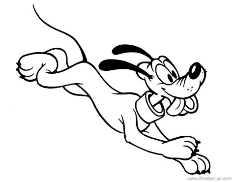 Pluto Coloring Pages (4) | Disneyclips.com