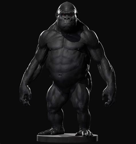 Ape / Gorilla Anatomy Practice - ZBrushCentral