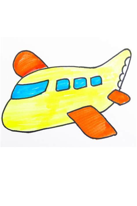 How to draw a plane for kids - how to draw | findpea.com | Drawings ...