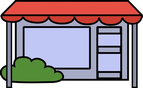 Small shop, illustration, on a white background. 13842542 Vector Art at ...