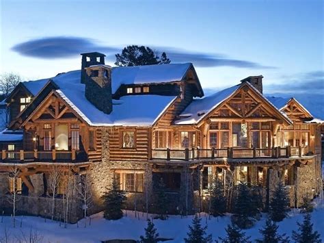 9 enormous log cabin mansions for sale - Business Insider
