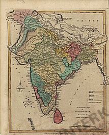 1800 - India (Replica) - old historical map