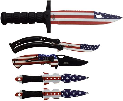 MU-FLAGSET Master USA Combo Knife Set | RNS Traders