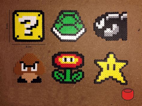 8 Bit Mario Perler Bead Patterns