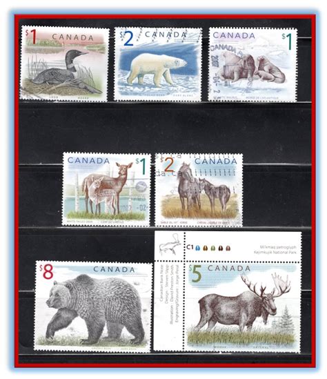 Canada Wildlife Series Stamps - Etsy