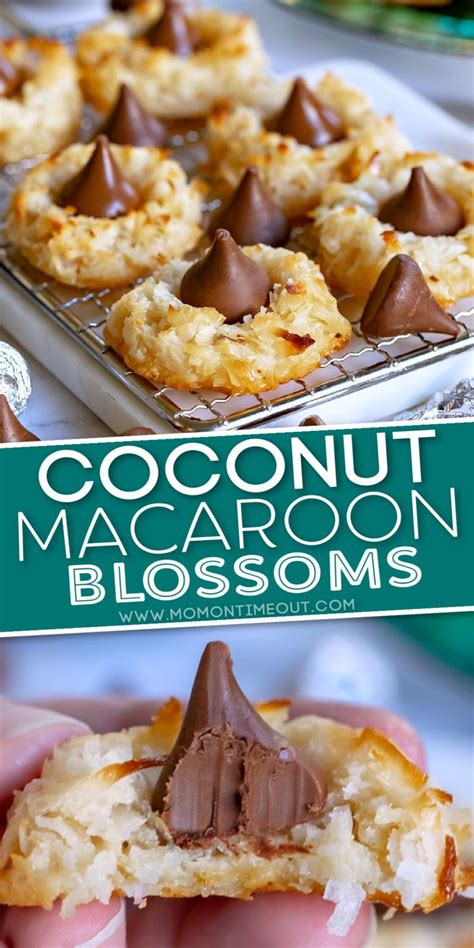 Coconut Macaroon Blossoms | Coconut macaroons, Coconut macaroons easy, Homemade desserts