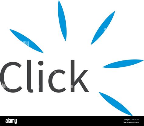 Click icon, Click sound, in trendy flat style isolated on white background Stock Vector Image ...