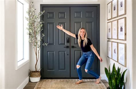 DIY Welcoming Front Door Paint Makeover - Angela Rose Home