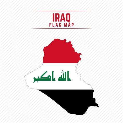 Flag Map of Iraq 2400587 Vector Art at Vecteezy