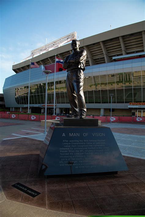 Lamar Hunt statue at Arrowhead Stadium in Kansas City Missouri Photograph by Eldon McGraw - Pixels