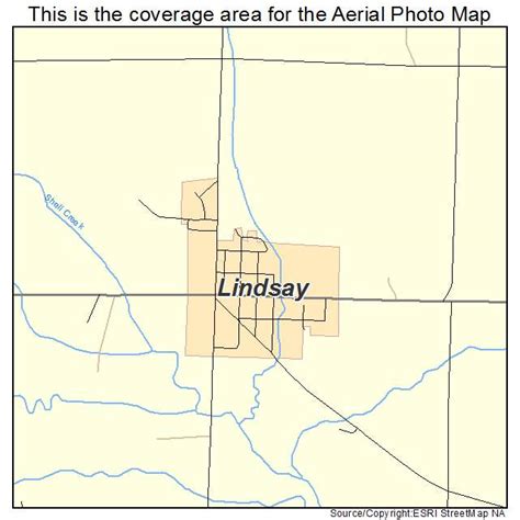 Aerial Photography Map of Lindsay, NE Nebraska