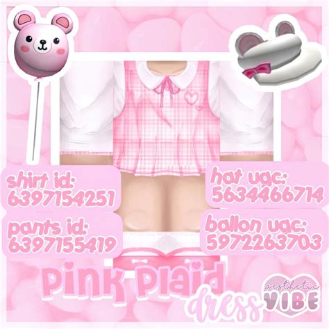 Four Detailed Pink Kawaii Roblox outfits with matching hats and ...