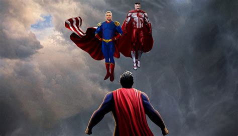 1336x768 Resolution Homelander & Omni-Man vs Superman HD Laptop Wallpaper - Wallpapers Den