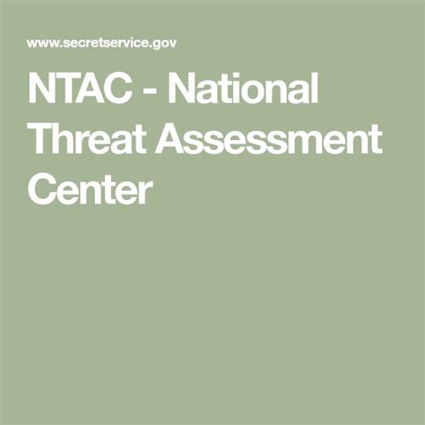 NTAC - National Threat Assessment Center | School safety, Assessment, Social skills