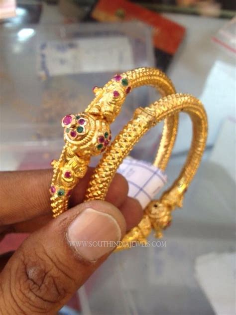 30 Grams Gold Bangles Designs ~ South India Jewels