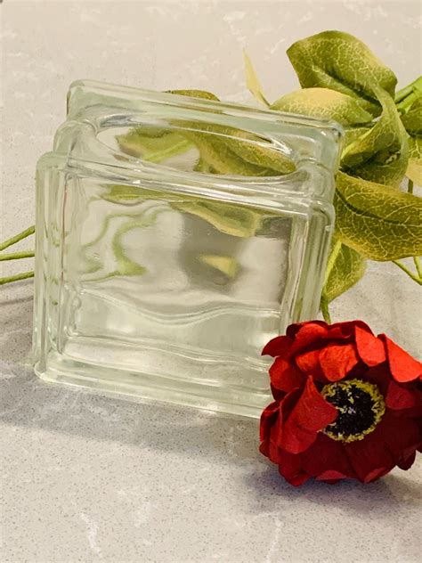 Miniature Glass Block Vase Retro Home Decor | Etsy in 2021 | Glass blocks, Retro home, Retro ...